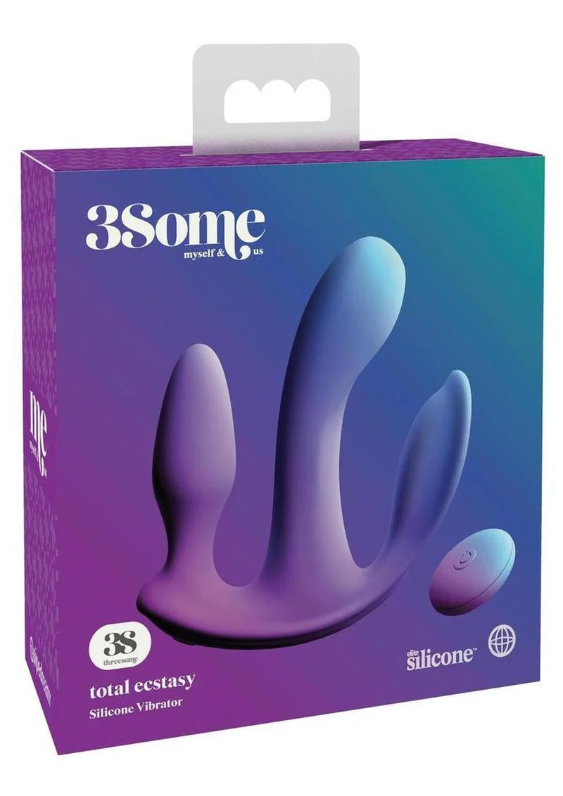 3Some Total Ecstasy Silicone Remote Control Vibrators - Image 3