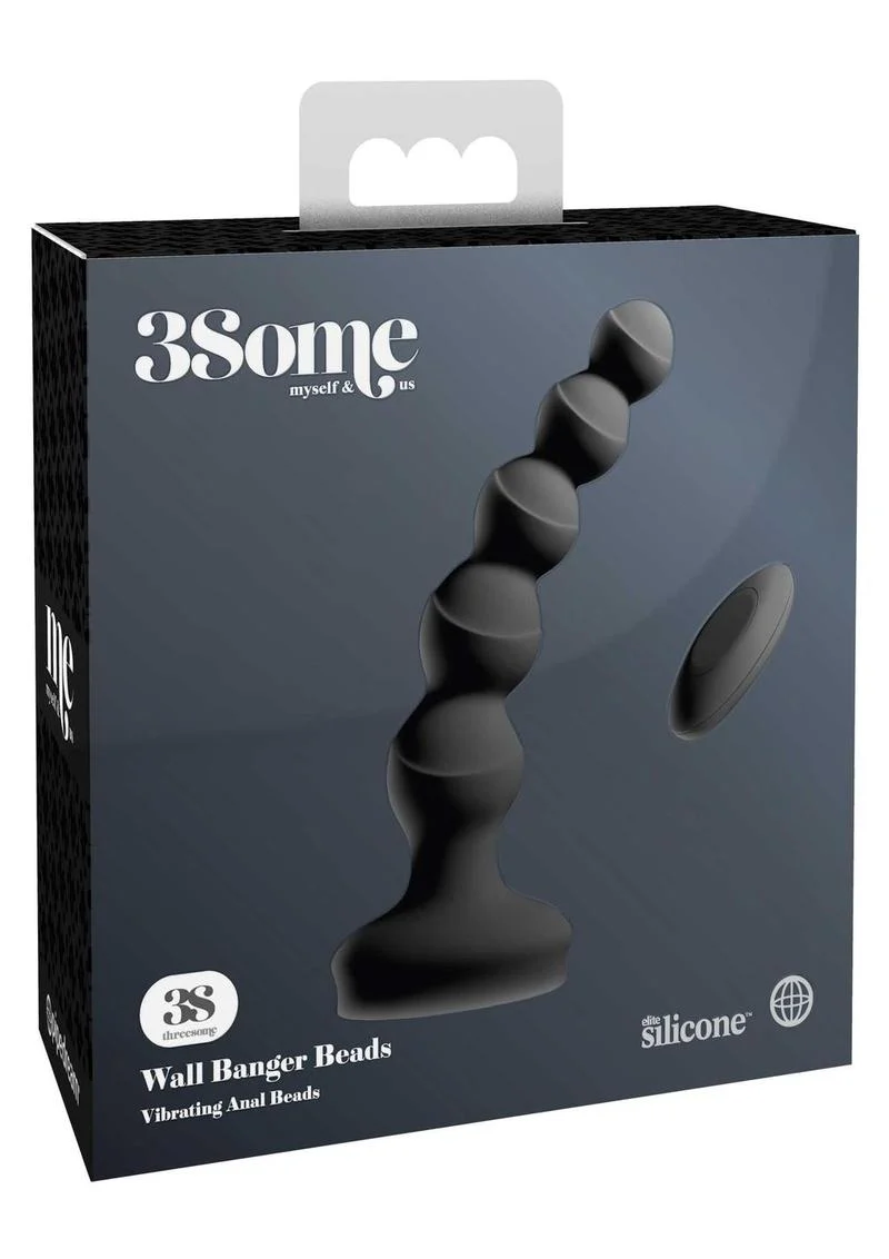 3some Wall Banger Beads Vibrating Silicone Anal Beads - Image 3