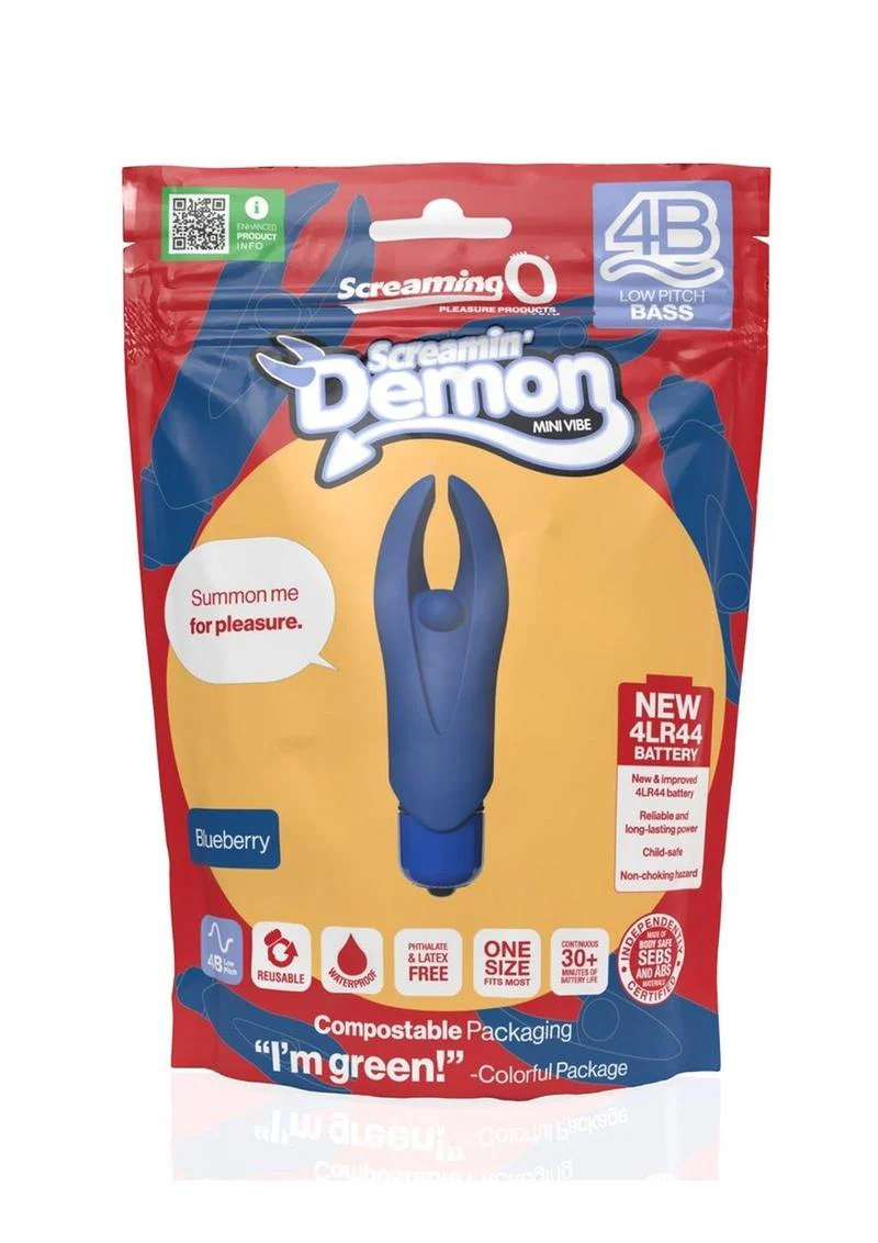 4B Demon Silicone Mini Clitoral Stimulating Vibrator - Image 9
