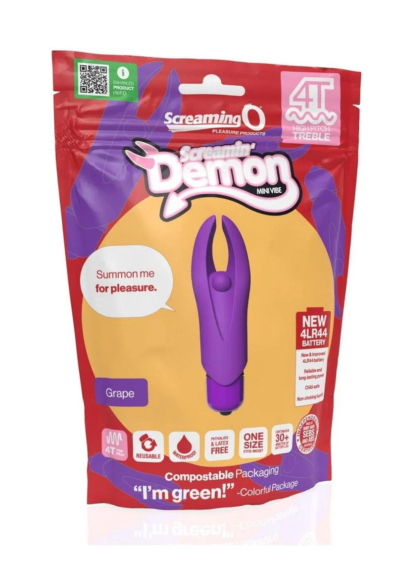 4t Demon Rechargeable Silicone Mini Clitoral Stimulating Vibrator - Image 14