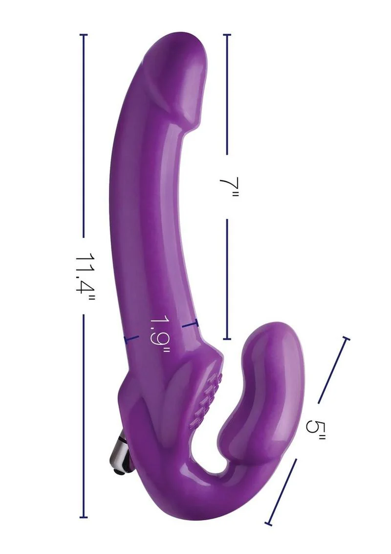 7X Revolver Thick Waterproof And Vibrating Strapless Strap-On - Image 3