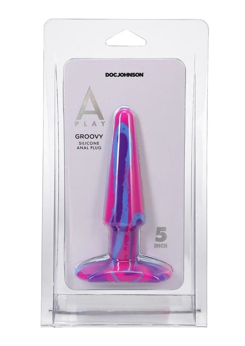 A-Play Groovy 5-inch Silicone Anal Plug - Image 3