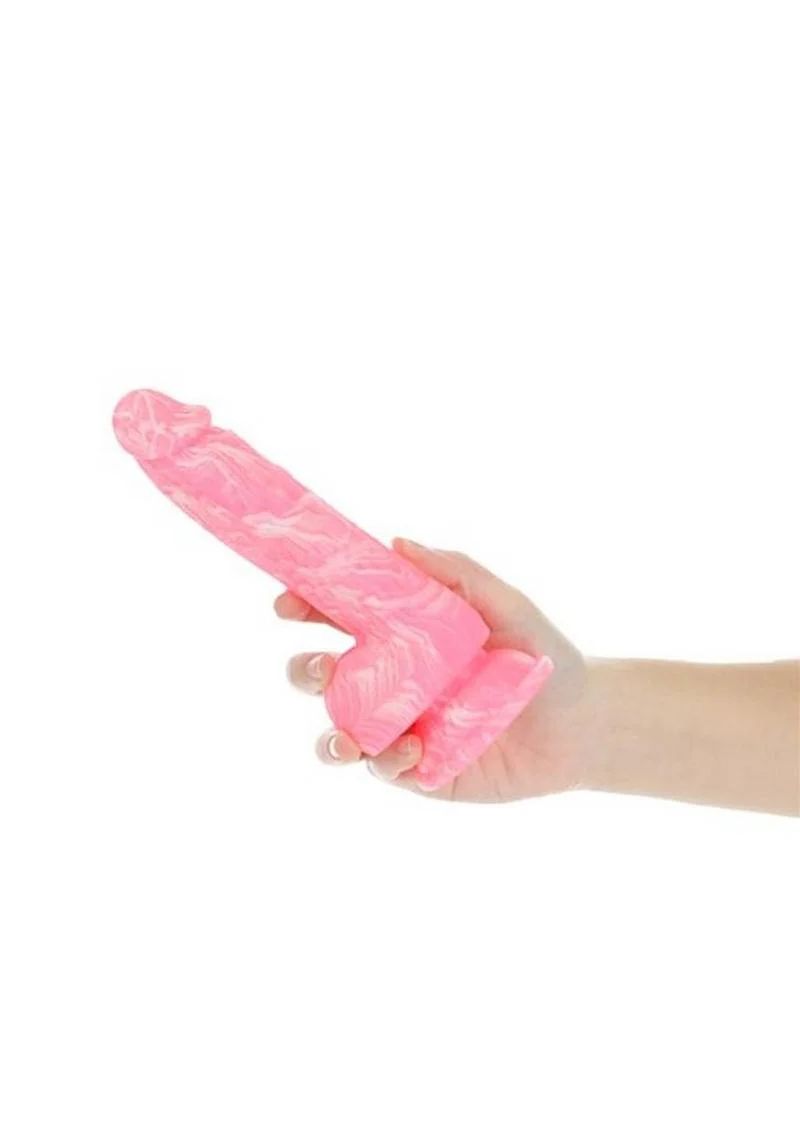 Addiction Brandon Silicone Glow-in-the-Dark Dildo with Balls - Image 2