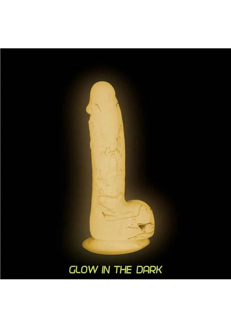 Addiction Brandon Silicone Glow-in-the-Dark Dildo with Balls - Image 3