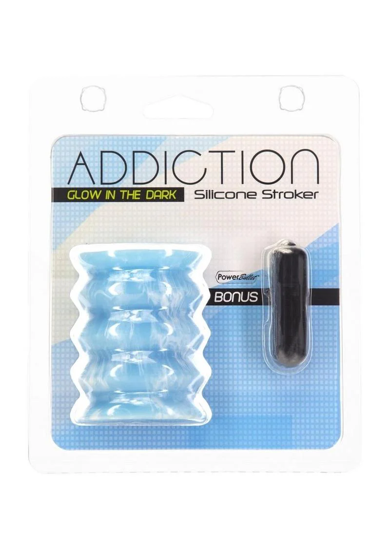 Addiction Glow in the Dark Silicone Stroker with Bonus Power Bullet - Image 4