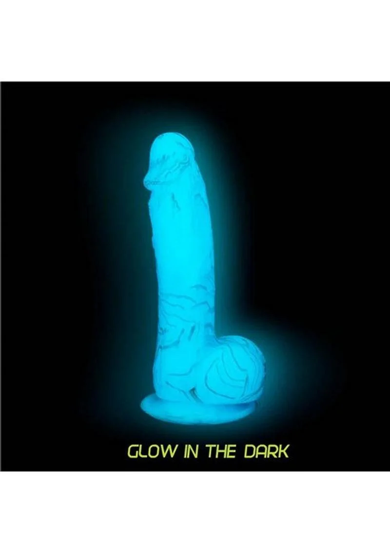 Addiction Luke Glow-in-the-Dark Silicone Dildo with Suction Cup - Image 3
