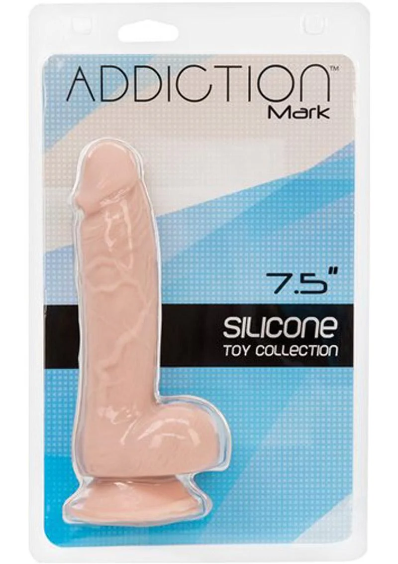 Addiction Mark Silicone Dildo with Balls - Image 4