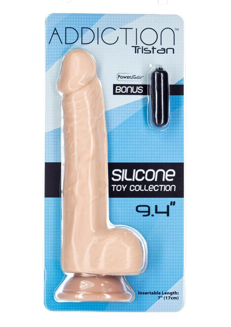 Addiction Tristan Realistic Silicone Dildo with Bonus Power Bullet - Image 4