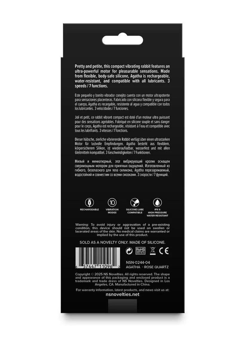 Agatha Rechargeable Rabbit Vibrator - Image 3