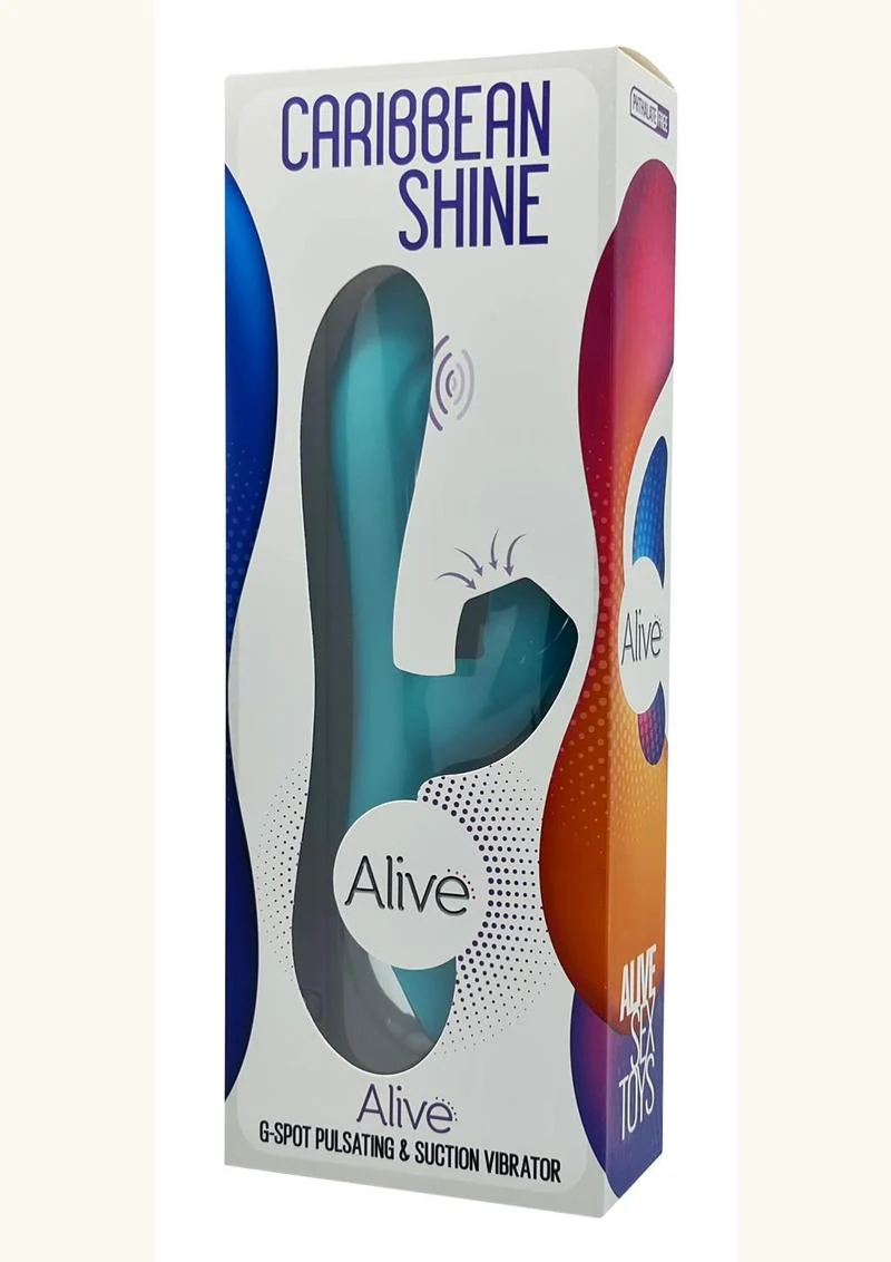 Alive Caribbean Shine Rechargeable Silicone Rabbit Vibrator - Image 6