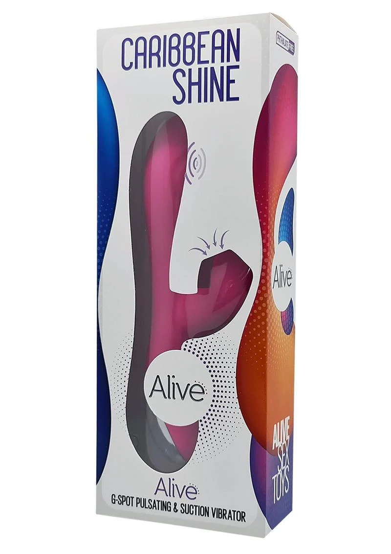 Alive Caribbean Shine Rechargeable Silicone Rabbit Vibrator - Image 7
