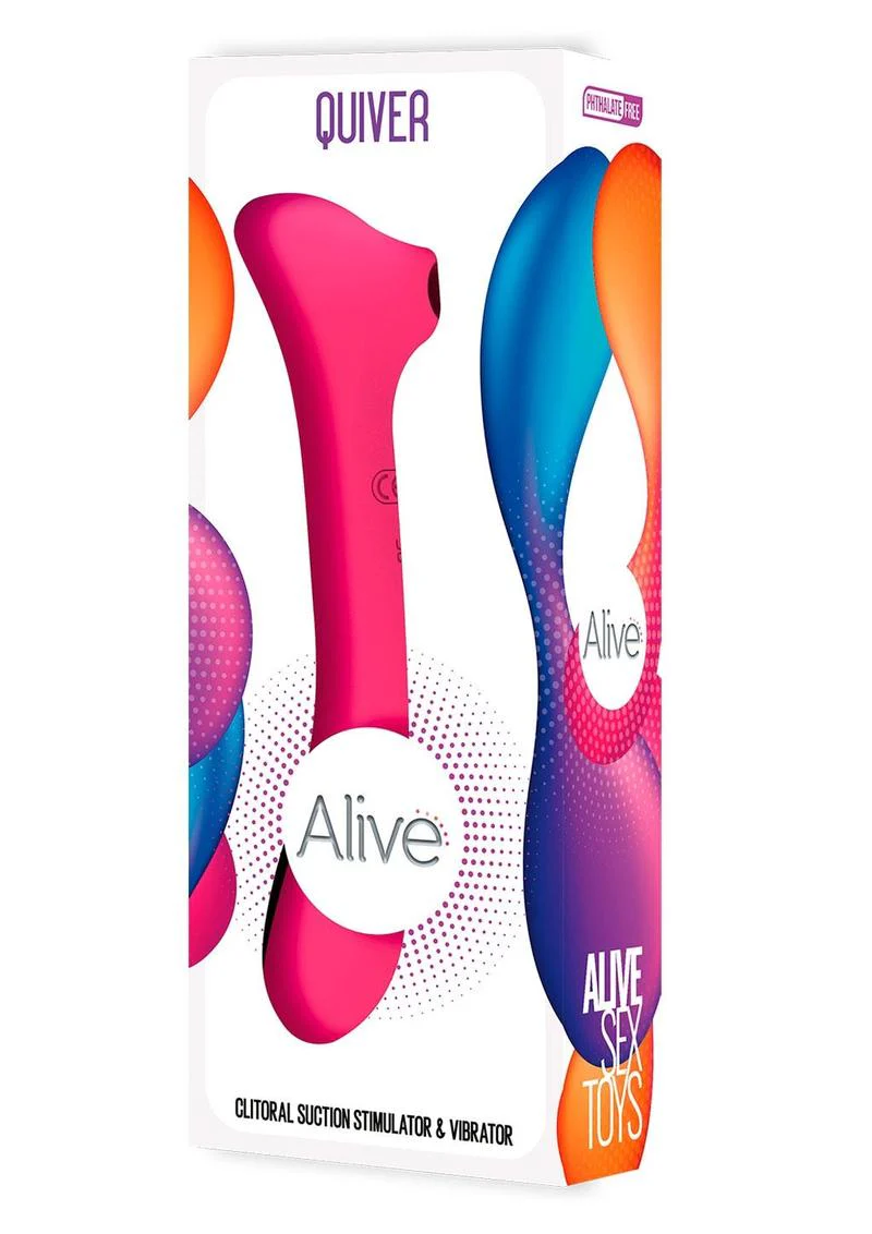 Alive Quiver Rechargeable Dual End Vibrator And Clitoral Stimulator - Image 5