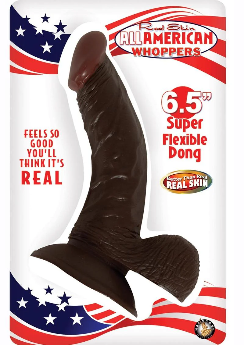 All American Whoppers Super Flexible Dong With Balls - Image 2