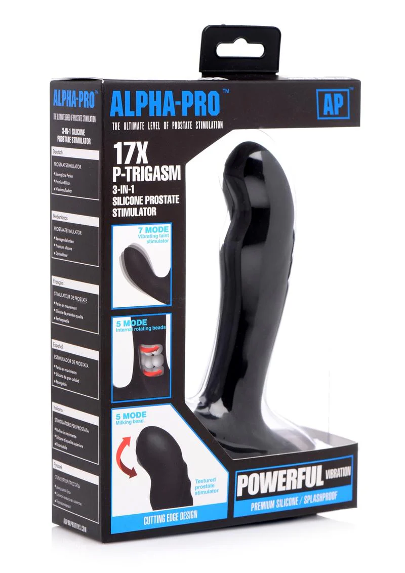 Alpha Pro P-Trigasm 3-in-1 Silicone Prostate Stimulator - Image 4