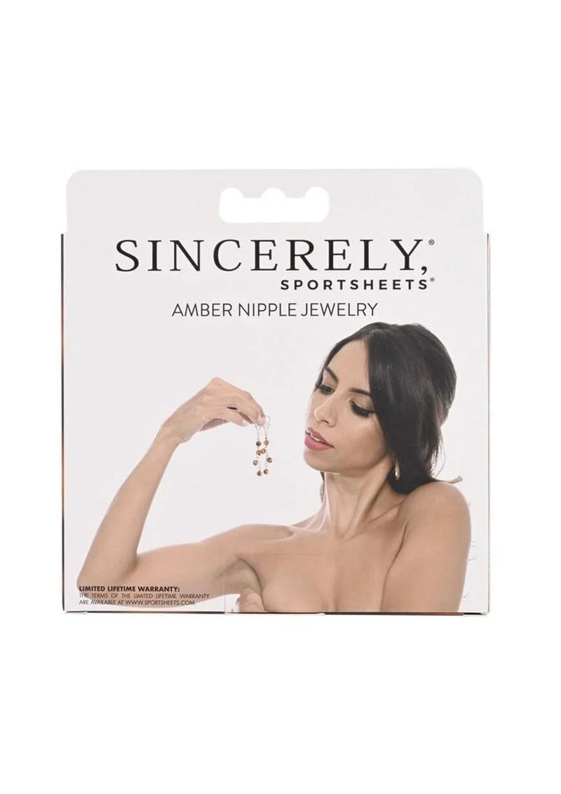 Amber Nipple Jewelry by Sincerely Sportsheets - Image 3