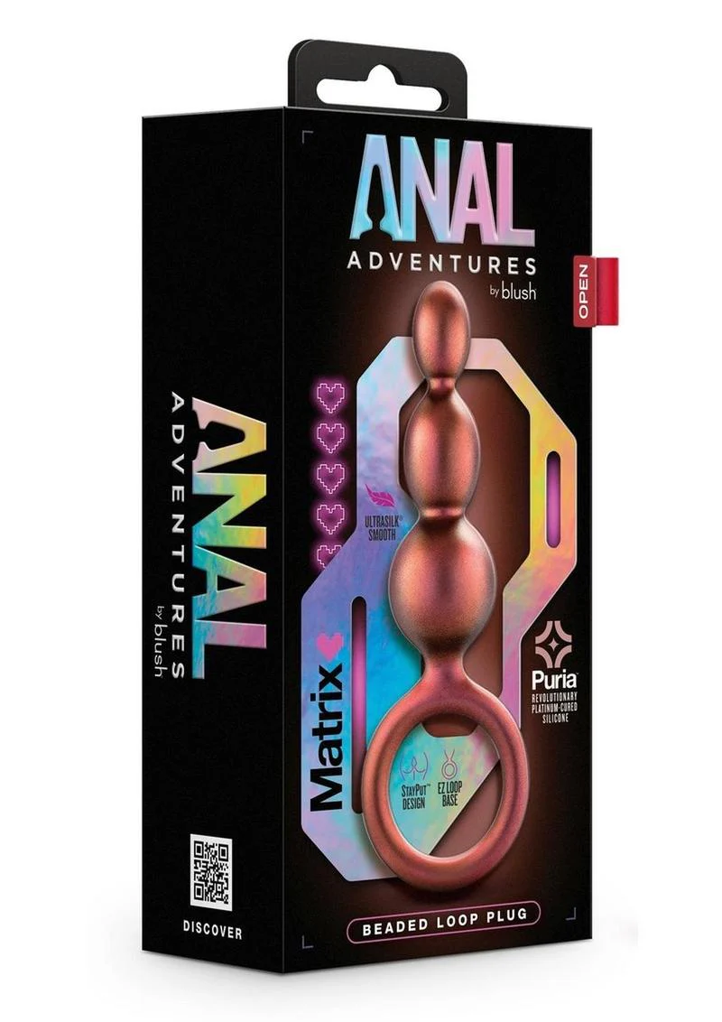 Anal Adventures Matrix Beaded Loop Plug - Image 4