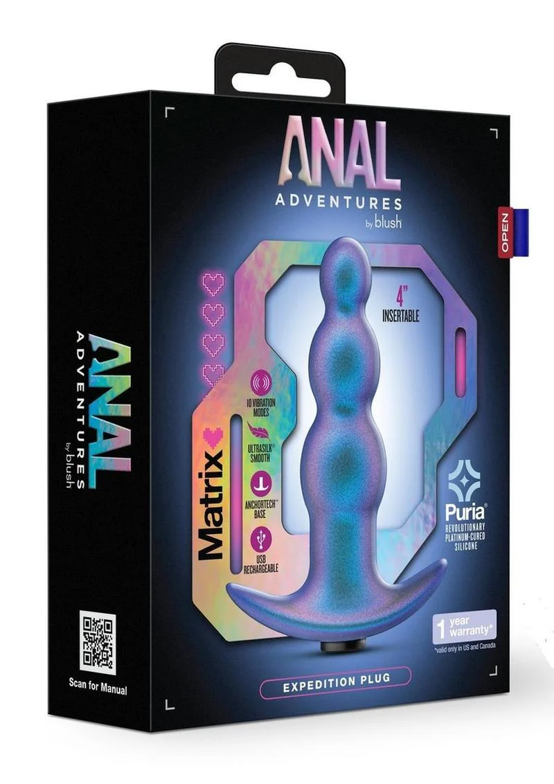 Anal Adventures Matrix Expedition Anal Plug Lunar Blue - Image 3