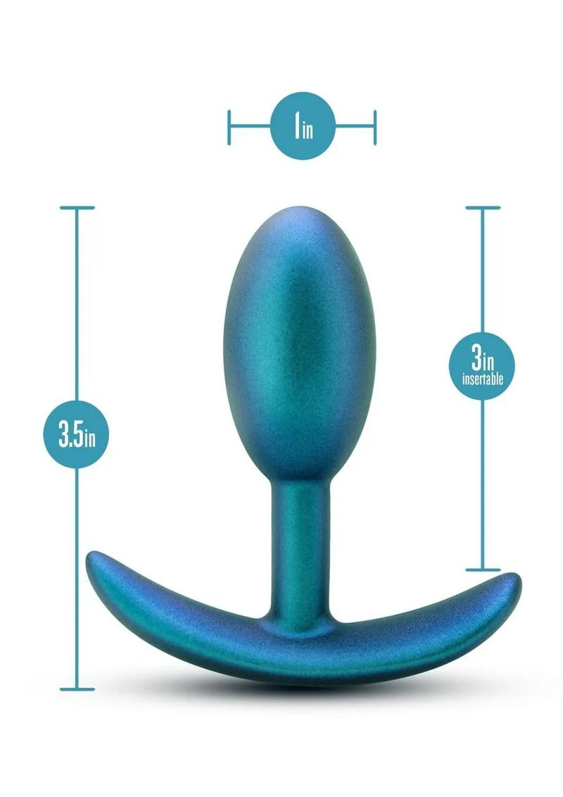 Anal Adventures Matrix Nebula Plug Silicone Anal Plug in Lunar Blue - Image 3