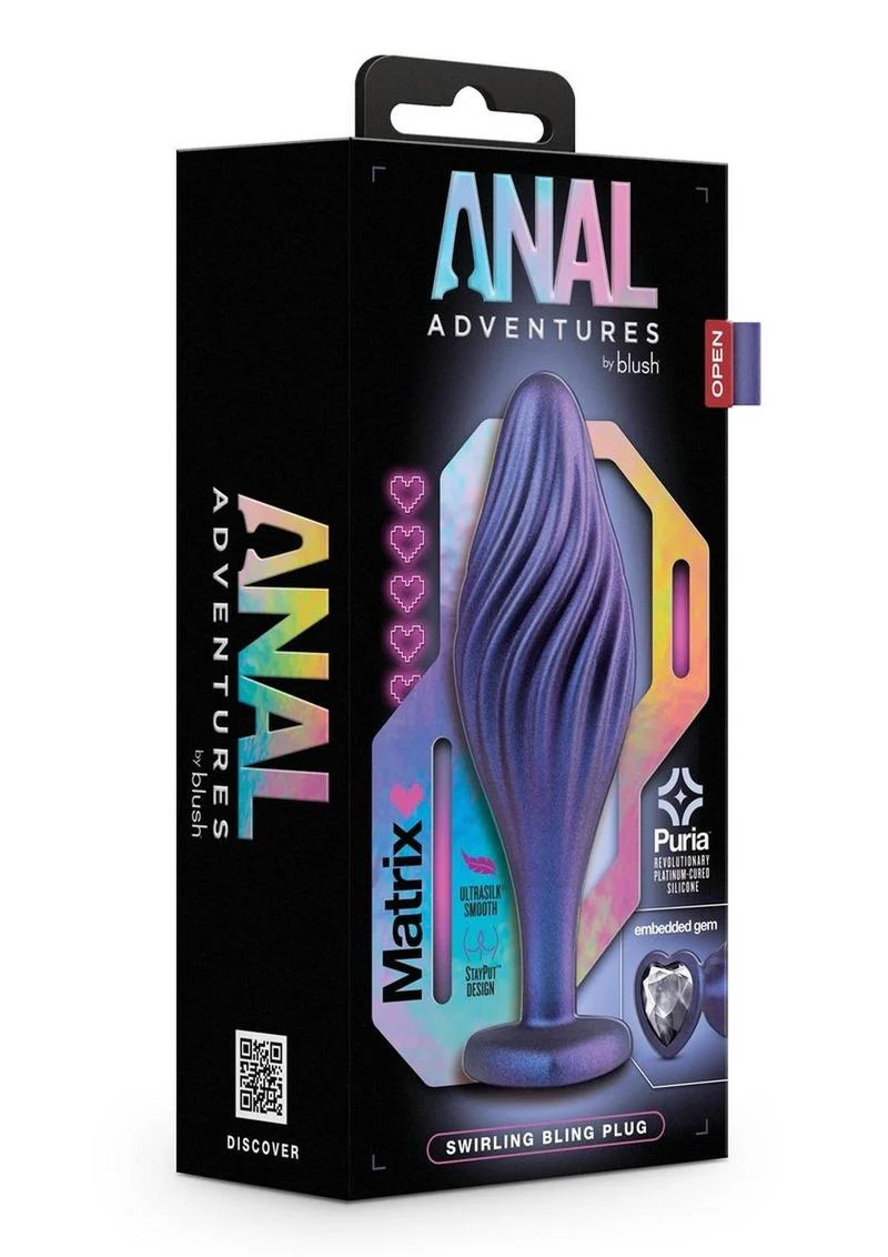 Anal Adventures Matrix Swirling Bling Plug - Image 4