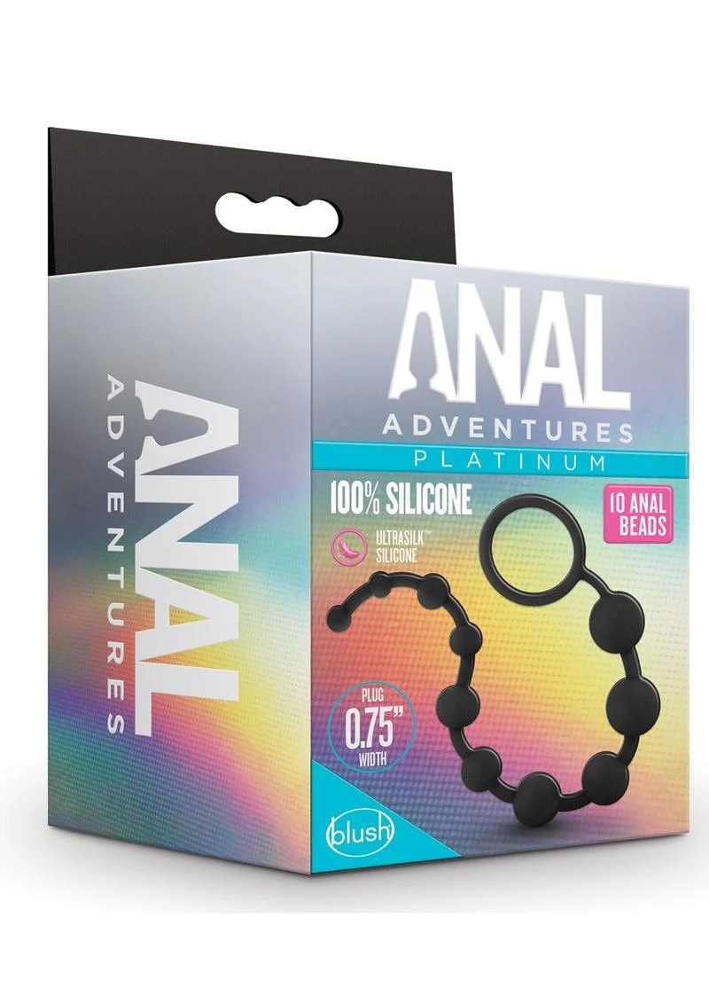 Anal Adventures Platinum Anal Beads - Image 4