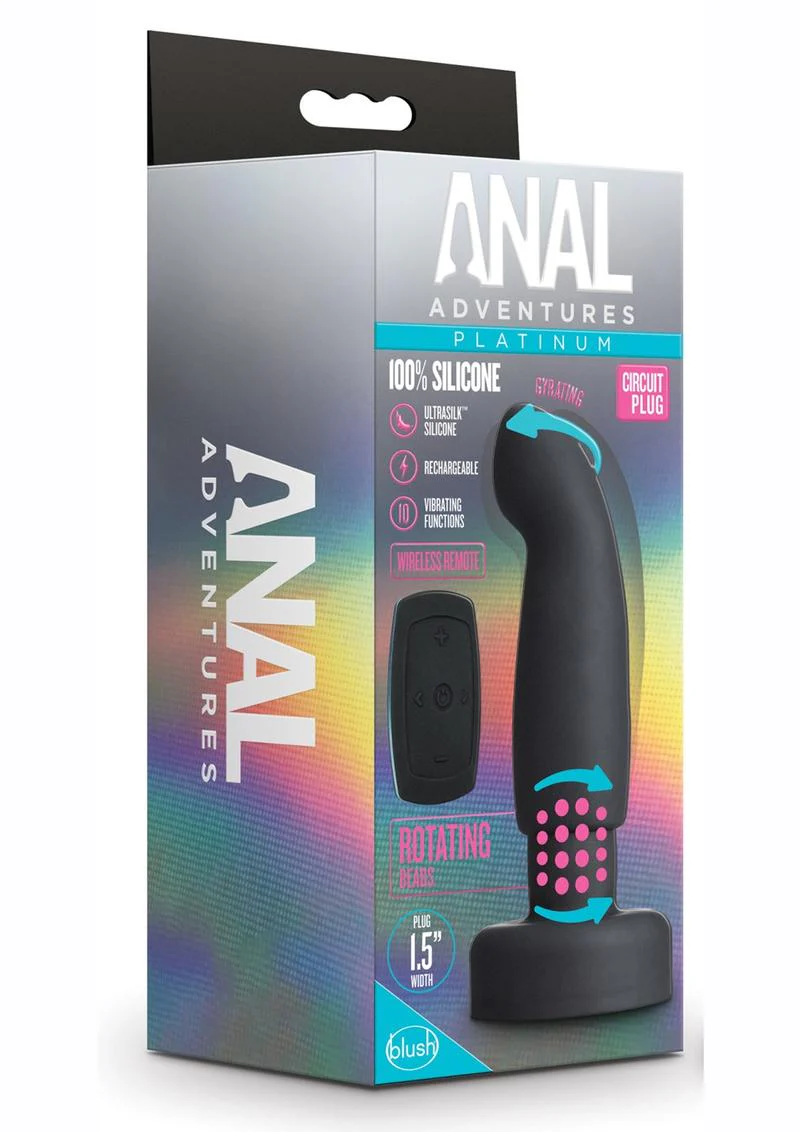 Anal Adventures Platinum Circuit Silicone Plug - Image 4