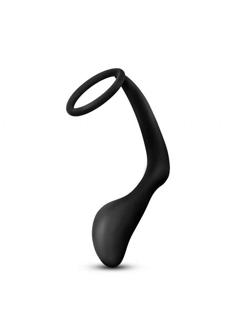 Anal Adventures Platinum Cock Ring Plug - Image 2