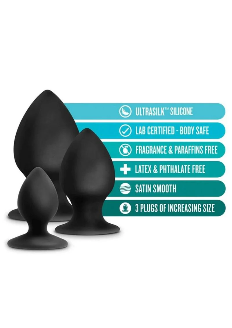 Anal Adventures Platinum Silicone Stout Plug Kit - Image 3