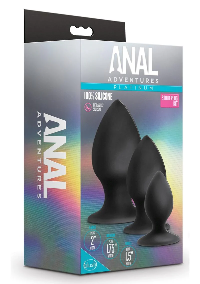 Anal Adventures Platinum Silicone Stout Plug Kit - Image 4