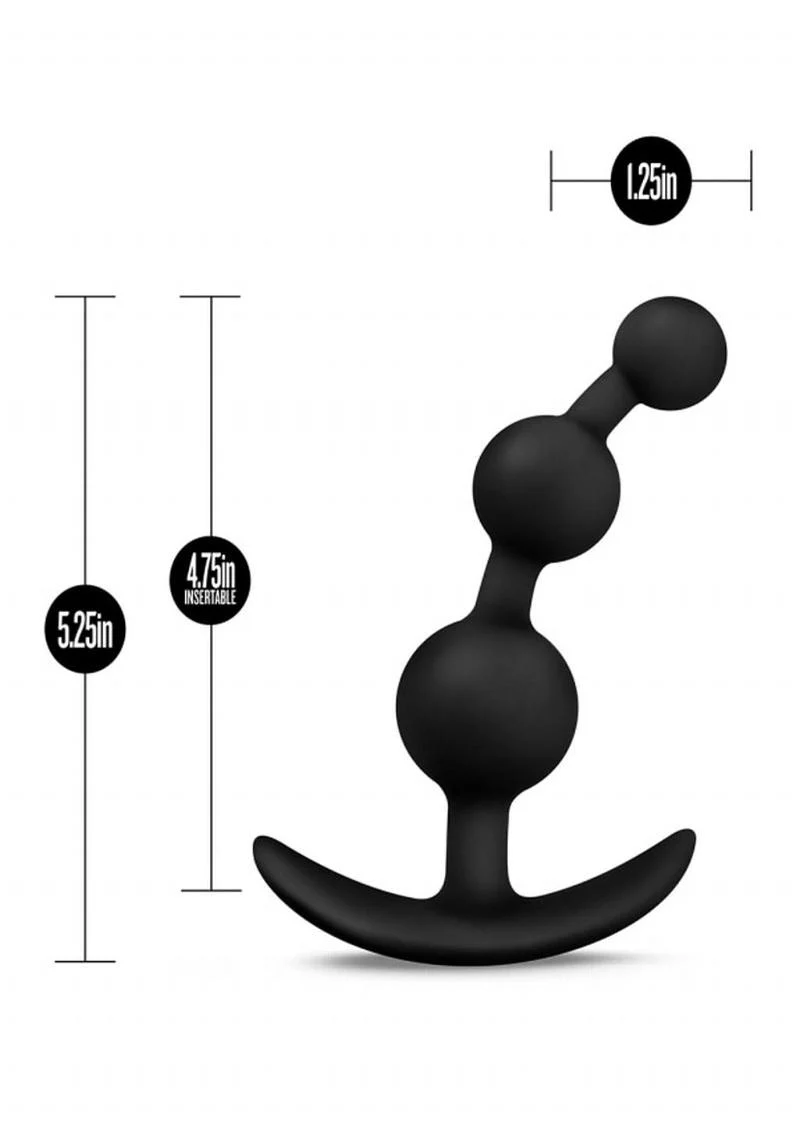 Anal Adventures Platinum Small Silicone Anal Beads - Image 2