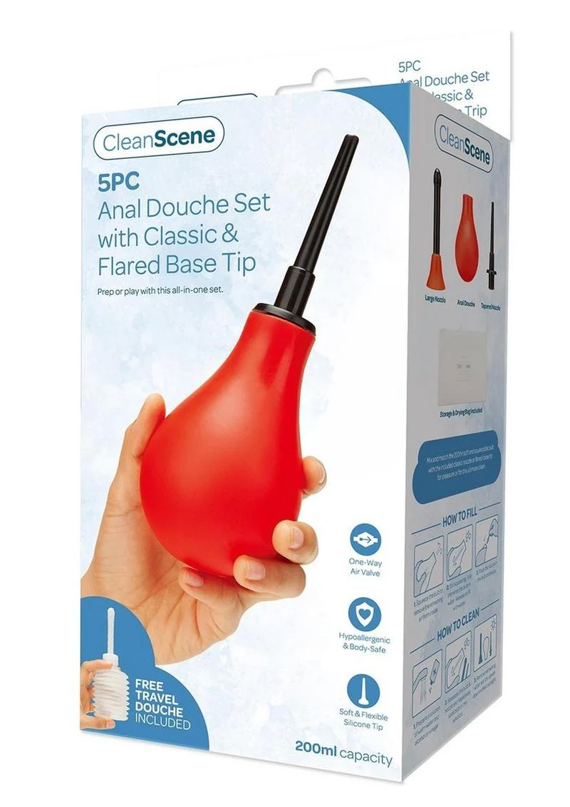Anal Douche Set with Classic And Flared Base Tip - Image 4