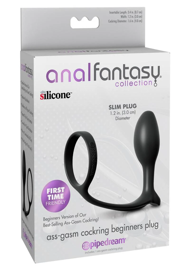 Anal Fantasy Ass Gasm Cockring Beginners Plug Slim - Image 3