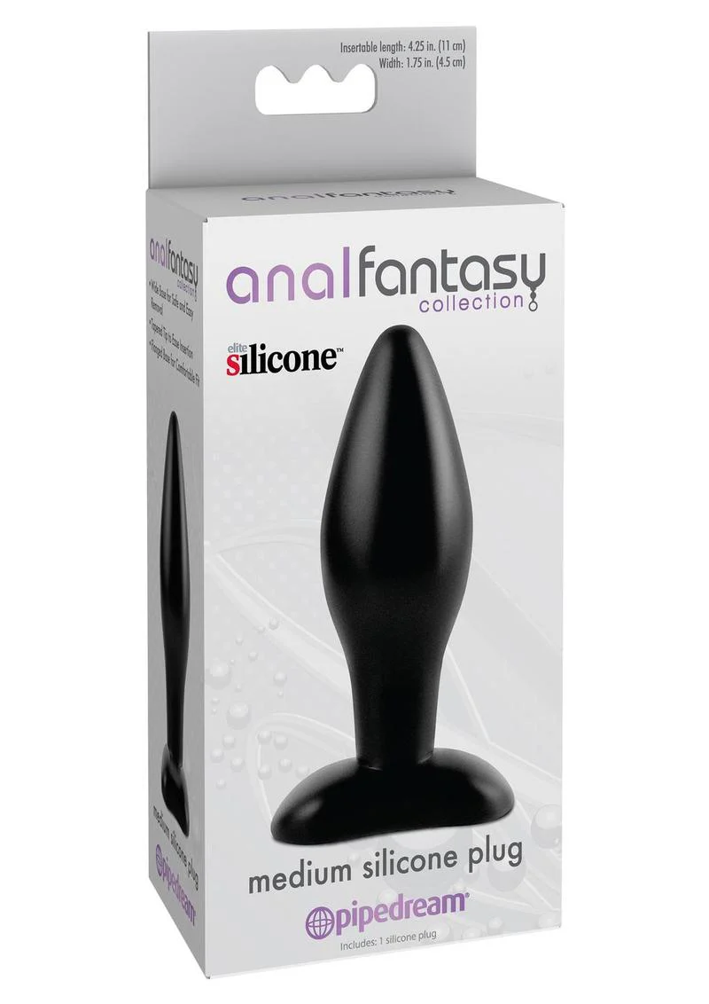 Anal Fantasy Collection Medium Silicone Plug - Image 3