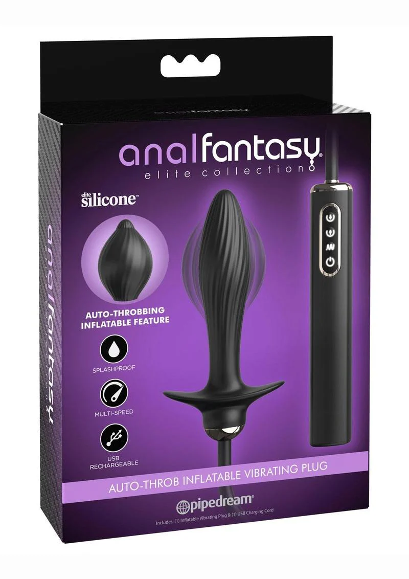 Anal Fantasy Elite Auto Throb Rechargeable Inflatable Vibrating Plug - Image 4