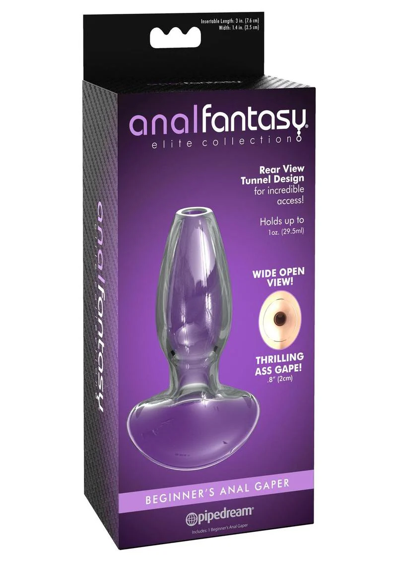 Anal Fantasy Elite Beginner’s Anal Gaper Tunnel Plug Clear - Image 3