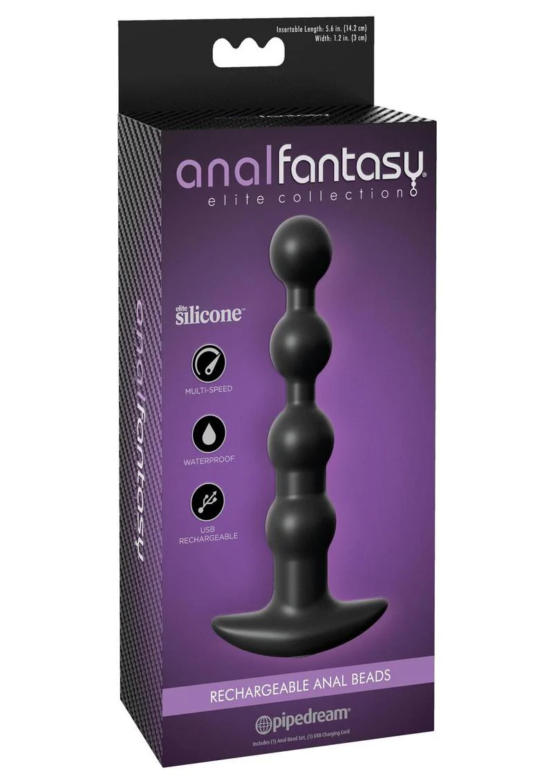 Anal Fantasy Elite Silicone Rechargeable Anal Beads - Image 3