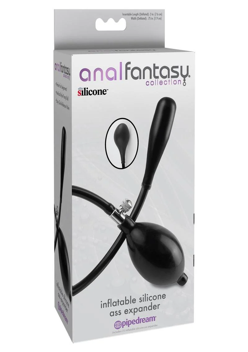 Anal Fantasy Inflatable Silicone Ass Expander with Hand Pump - Image 3