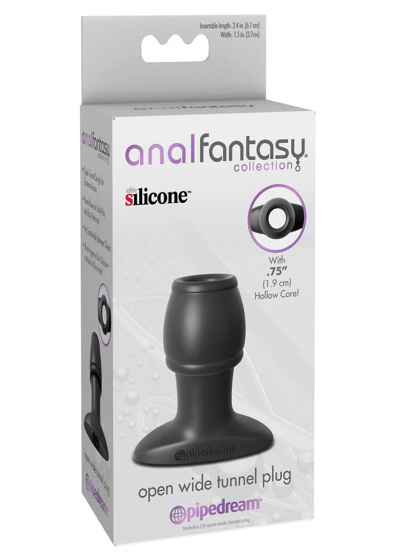 Anal Fantasy Open Wide Silicone Tunnel Plug with Hollow Core - Image 2