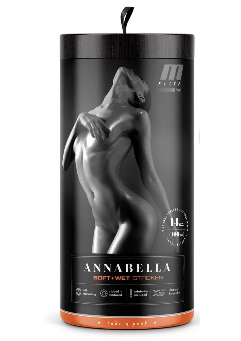 Annabella Soft Plus Wet Stroker with Ribbed Texture And Mini Vibe - Image 3
