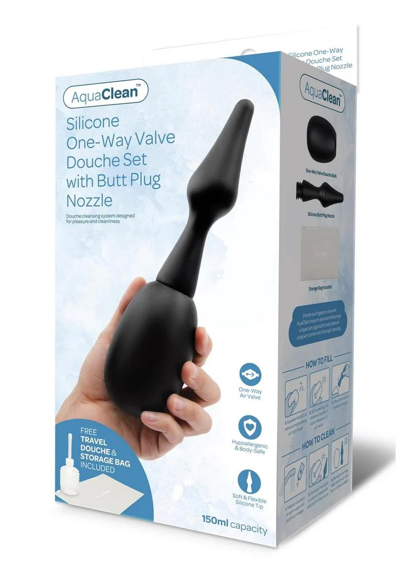 AquaClean 150ml Silicone One-Way Valve Douche - Image 4