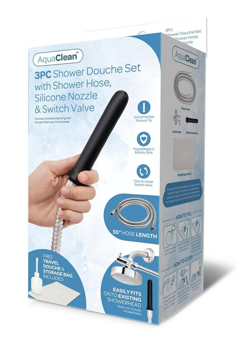 AquaClean Shower Douche Set with Shower Hose - Image 3