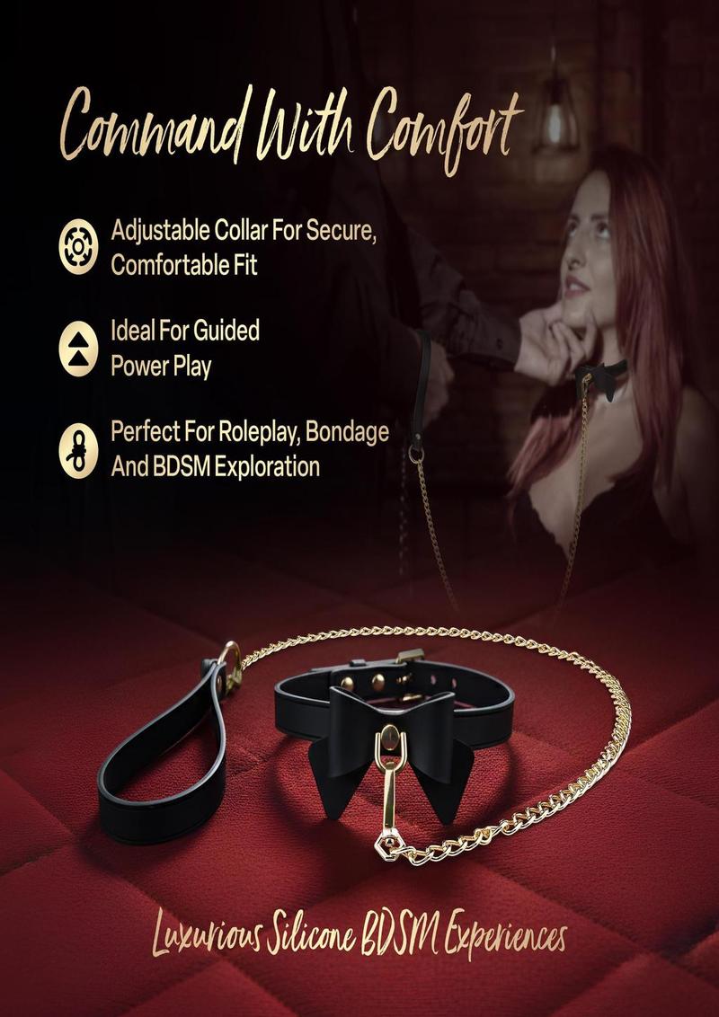 Ardor Collar And Leash with Bow - Image 3