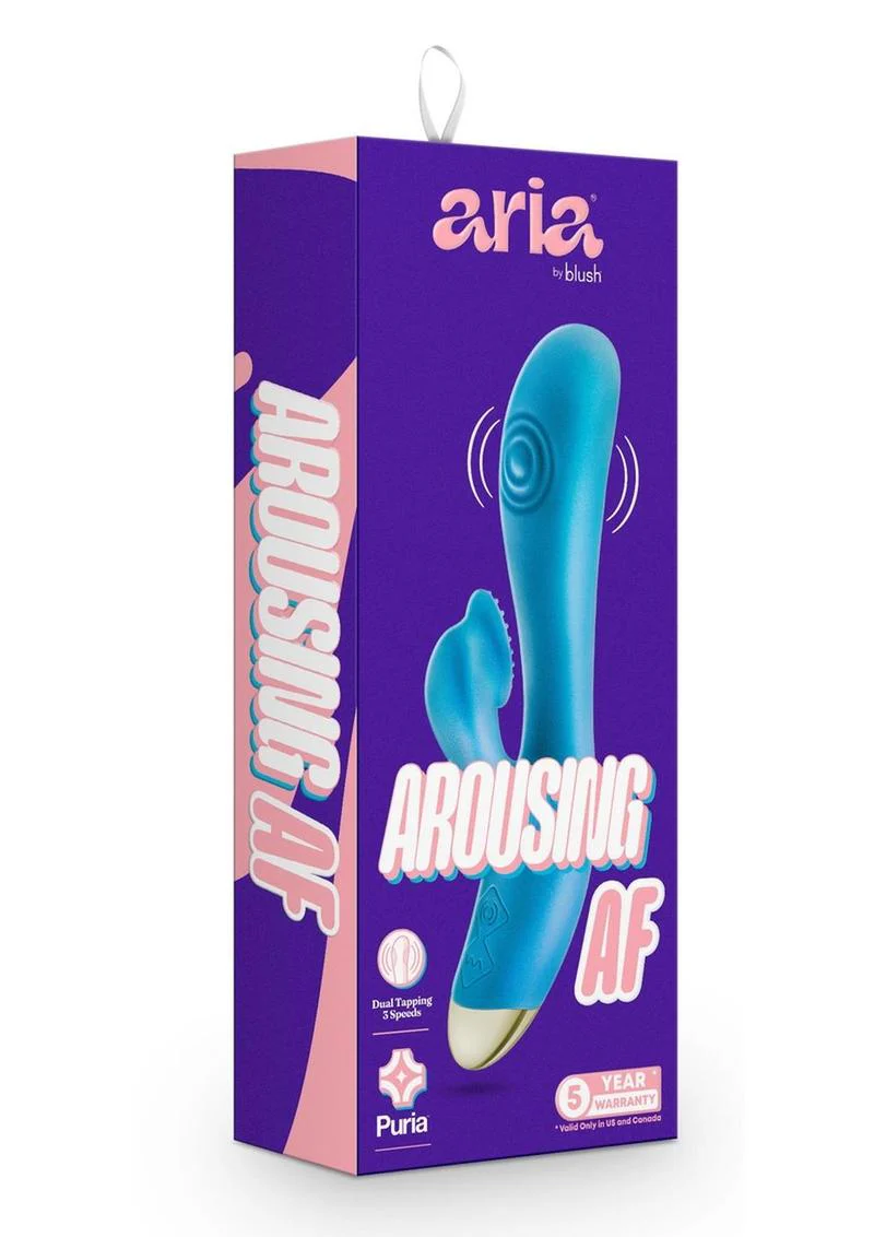 Aria Arousing AF Rechargeable Silicone Rabbit Vibrator - Image 4