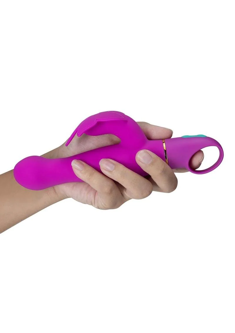 Aria Naughty AF Rechargeable Silicone Rabbit Vibrator - Image 3