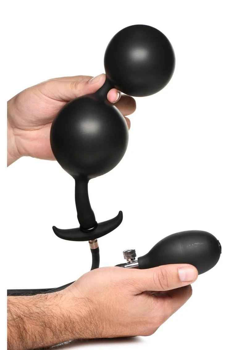 Ass Rattler Inflatable Silicone Anal Plug - Weighted for Extra Pleasure - Image 3