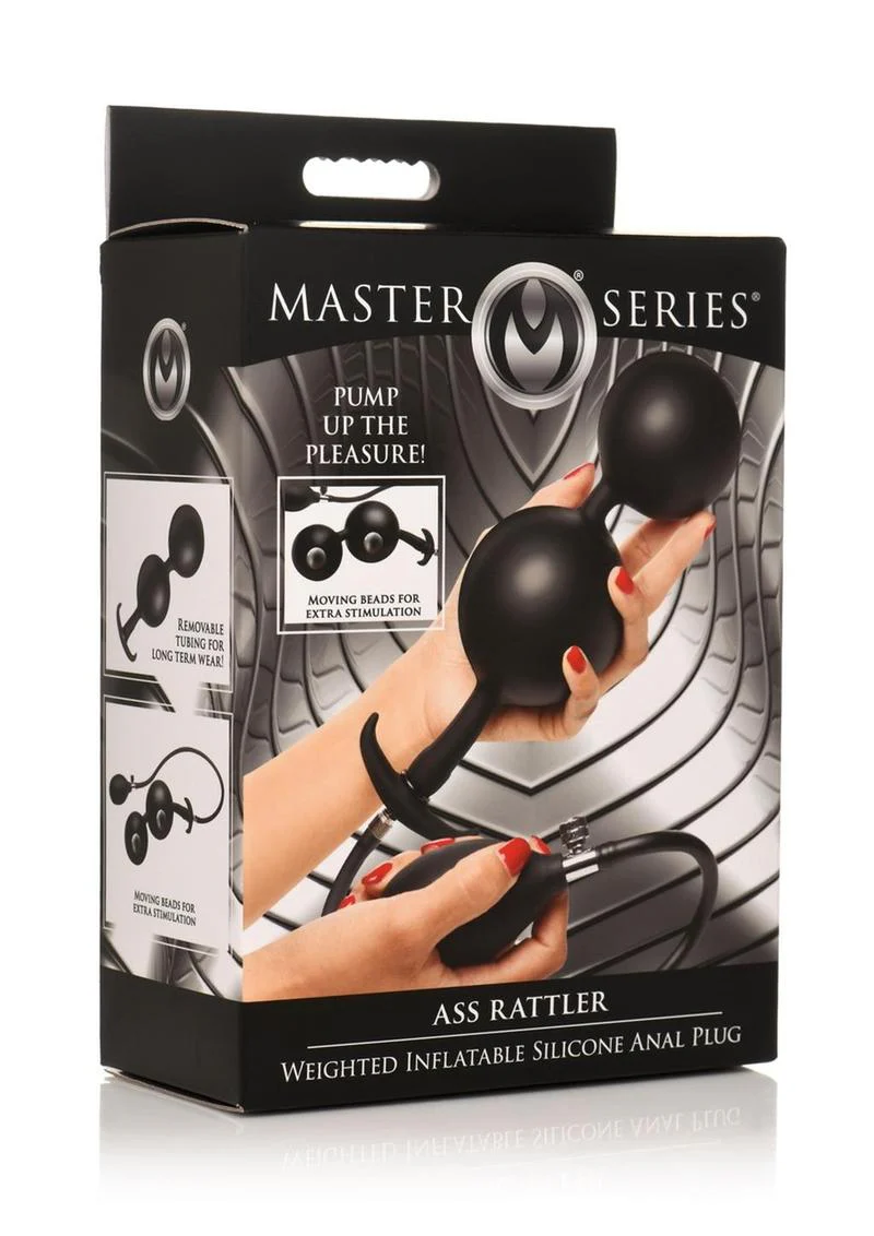 Ass Rattler Inflatable Silicone Anal Plug - Weighted for Extra Pleasure - Image 4