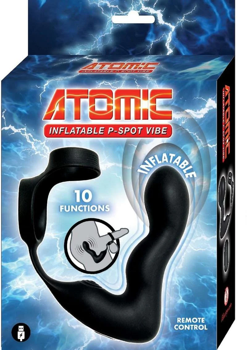 Atomic Inflatable P-Spot Rechargeable Silicone Remote Control Vibrator - Image 4