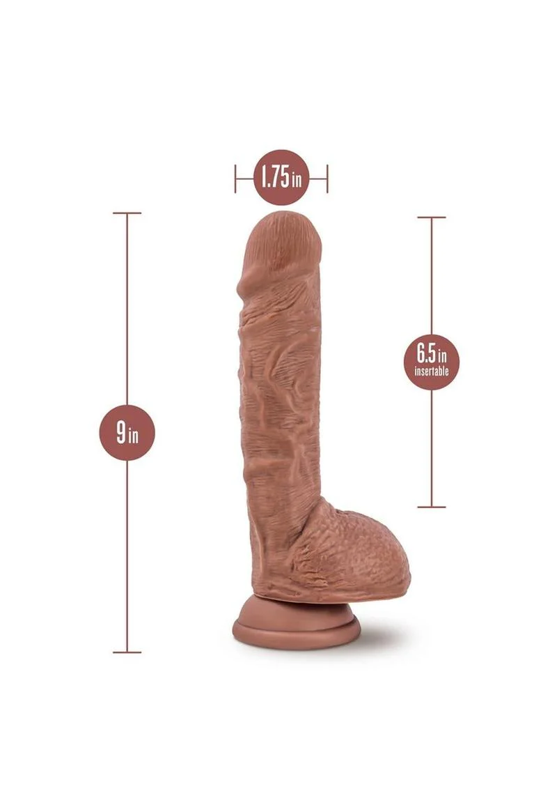 Au Naturel Big Billy Dual Density Dildo with Balls - Image 3
