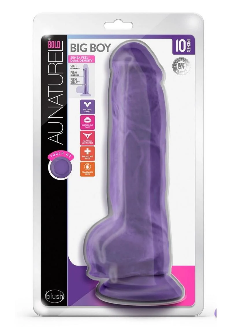 Au Naturel Bold Big Boy Dildo Dual-Density Dildo with Suction Base - Image 4