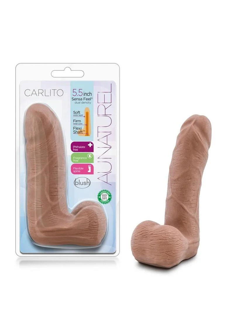 Au Naturel Carlito Dual Density Dildo - Image 4
