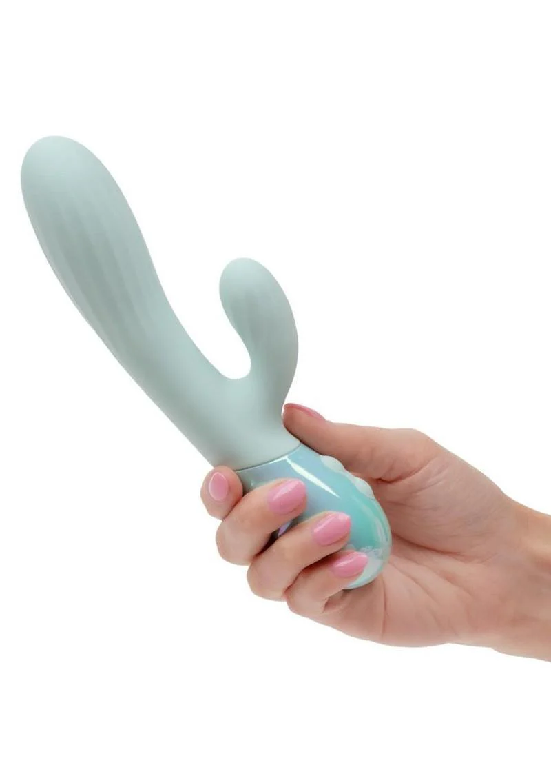 Aura Dual Ripple Silicone Rabbit Vibrator - Image 3